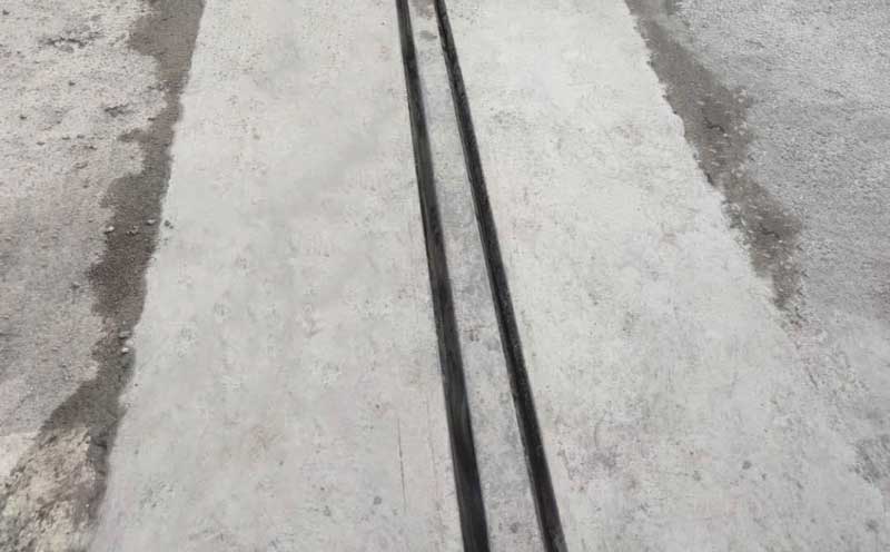 80型伸縮縫更換施工現場