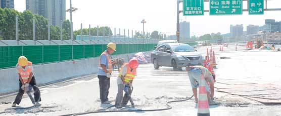 廣澳高速大涌橋路段80型伸縮縫更換